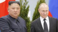 Kim Jong-un (links) soll Raketen an Wladimir Putins Truppen geliefert haben.