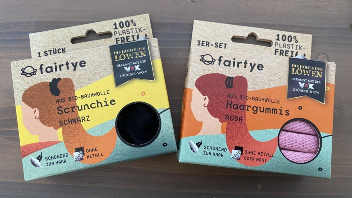 Die fairtye-Scrunchies und Haargummis aus Bio-Baumwolle sind besonders schonend zum Haar. (Foto)