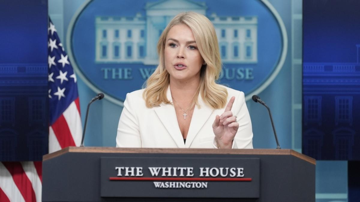 Die Pressesprecherin des Wei&szlig;en Hauses, Karoline Leavitt, dementiert Berichte, demnach die Atomanlagen im Iran nicht vollst&auml;ndig durch die USA zerst&ouml;rt worden. (Foto)