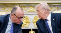 Friedrich Merz (links) hat Donald Trump verbal in die Mangel genommen.