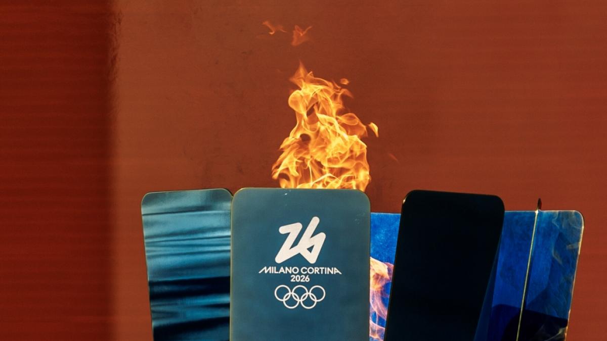 Die Olympische Flamme f&uuml;r die Olympischen Winterspiele 2026. (Foto)