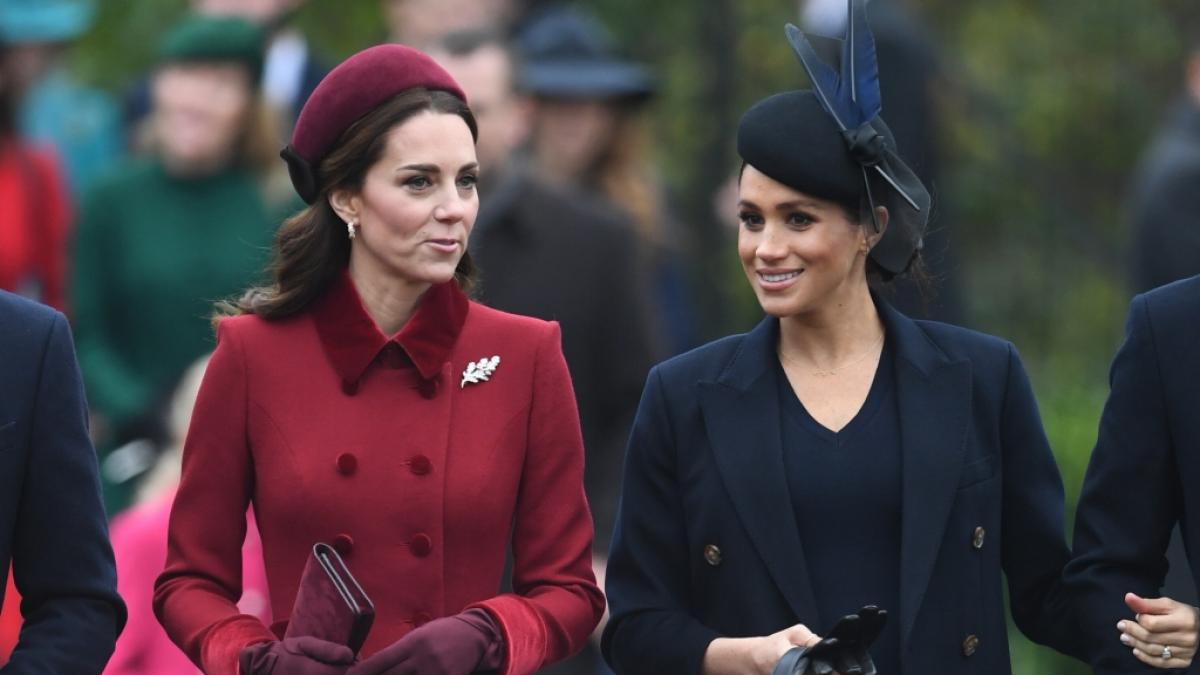 Ende 2018 war die Welt zwischen Prinzessin Kate und Meghan Markle noch in Ordnung - inzwischen sind die royalen Schw&auml;gerinnen entzweit. (Foto)