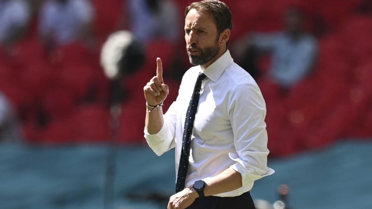 Englands Nationaltrainer Gareth Southgate will mit seinem Team im EM-Achtelfinale gegen Deutschland Fu&szlig;ballgeschichte schreiben. (Foto)