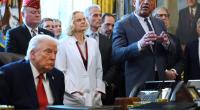 Donald Trump hatte sichtlich Mühe, den Ausführungen von Robert F. Kennedy Jr. zu lauschen, ohne einzuschlafen.