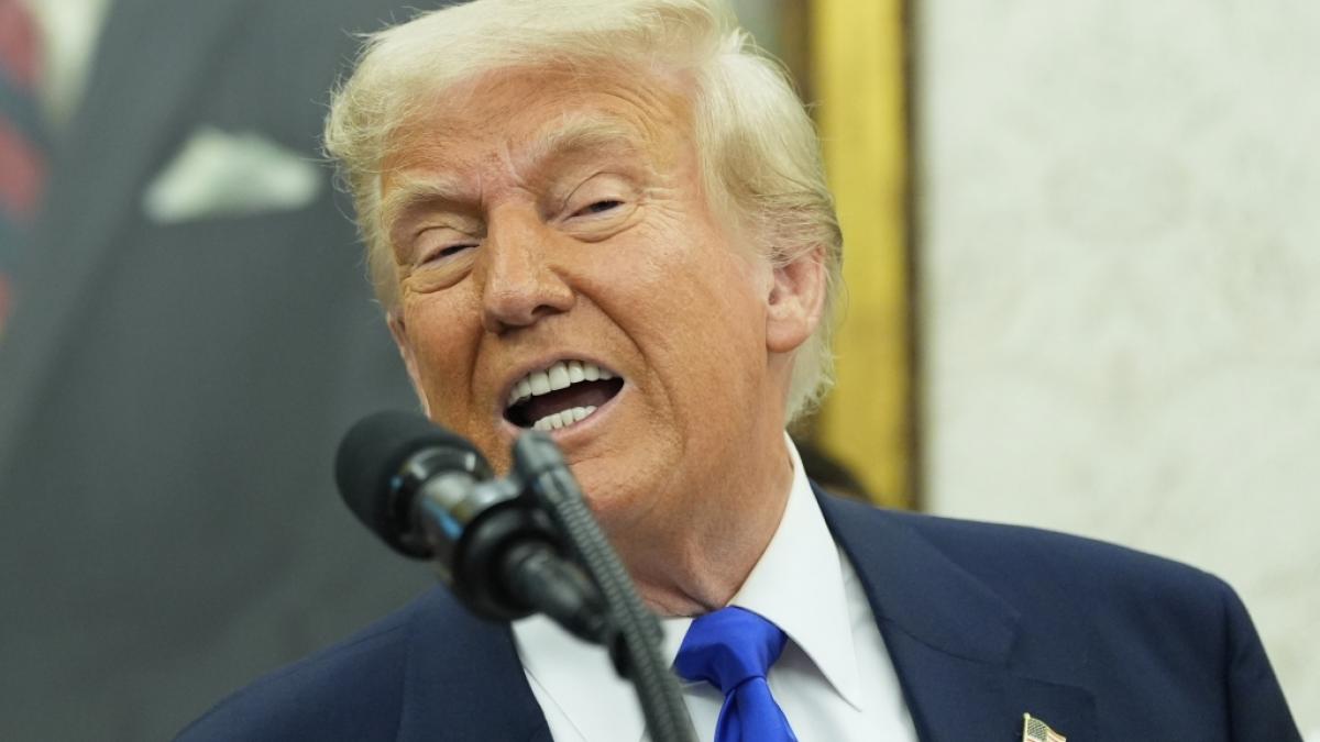 Angesichts eines luxuri&ouml;sen Geschenks aus Katar bekommt Donald Trump leuchtende Augen: Fliegt der US-Pr&auml;sident bald in einer Boeing herum, die der Emir von Katar als Pr&auml;sent in Aussicht gestellt hat? (Foto)