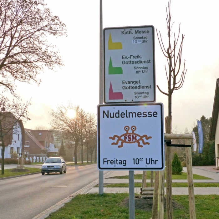Fliegendes Spaghettimonster vor Gericht