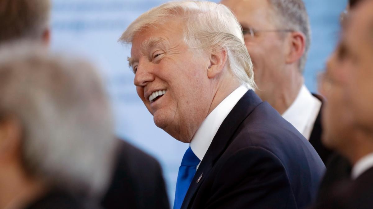 Seinen "Great American State Fair" preist Donald Trump aller anderslautenden Beweise zum Trotz als durchschlagenden und bestens besuchten Erfolg. (Foto)