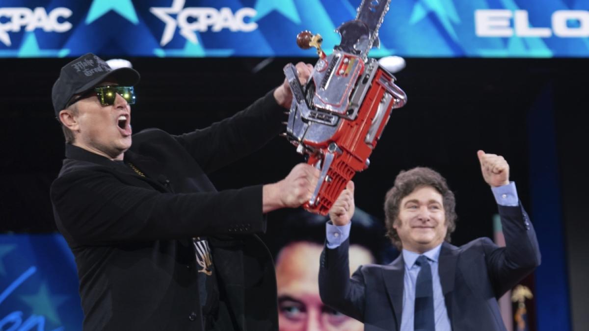 Elon Musk hat mit einer durchgeknallten Kettens&auml;gen-Show f&uuml;r Fassungslosigkeit gesorgt. (Foto)