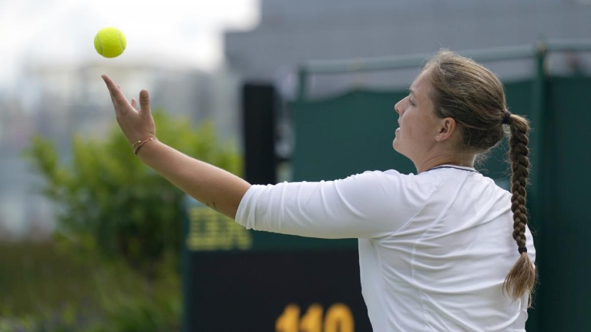 Bei Wimbledon 2022 sorgt Jule Niemeier f&uuml;r einen &Uuml;berraschungsmoment nach dem n&auml;chsten. (Foto)