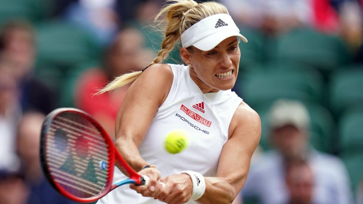 Angelique Kerber steht nach ihrem Zwei-Satz-Sieg gegen die US-Amerikanerin Cori Gauff im Viertelfinale von Wimbledon 2021. (Foto)