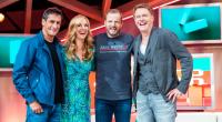 Mirco Nontschew, Angela Finger-Erben, Gastgeber Mario Barth und Jörg Pilawa 