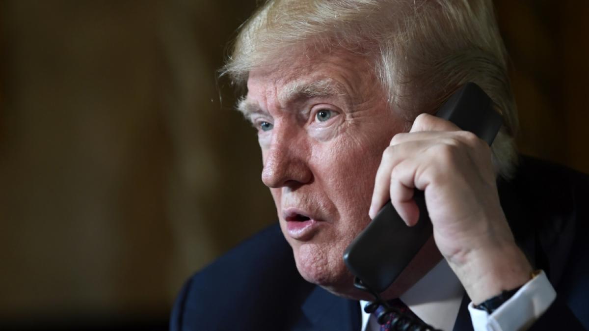 Donald Trump hat sich am Telefon nicht mit Ruhm bekleckert. (Foto)