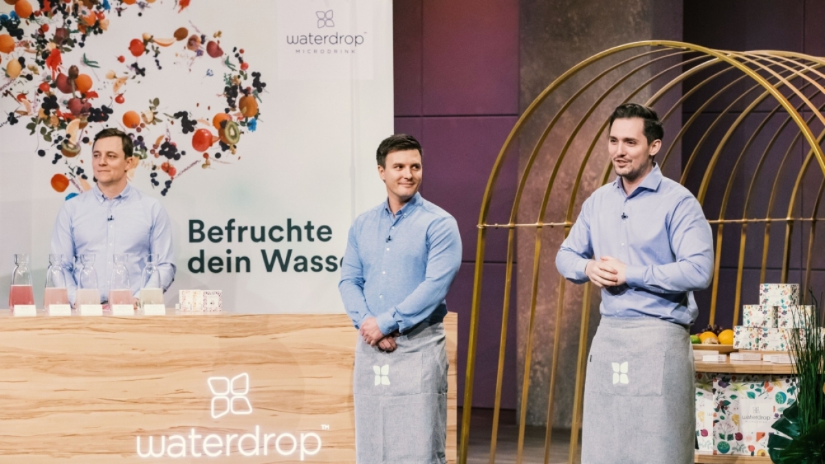Ob Waterdrop bei "Die H&ouml;hle der L&ouml;wen" punkten kann? (Foto)