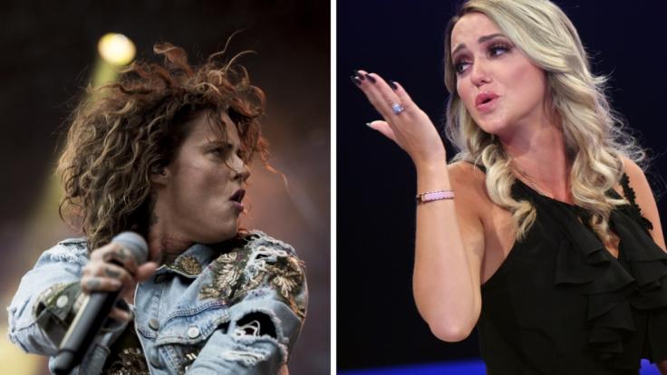 Jennifer Weist und Cathy Lugner lassen die Hüllen fallen.