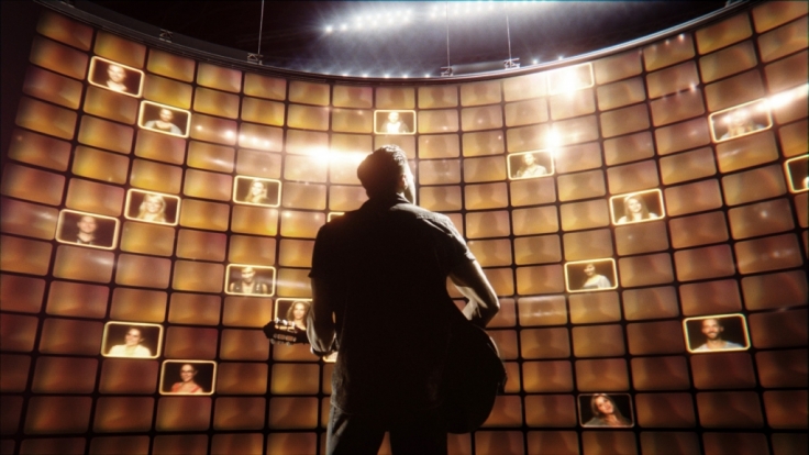 Im Mittelpunkt von Rising Star steht eine riesige LED-Wand, auf der die Zuschauerstimmen erscheinen sollen.