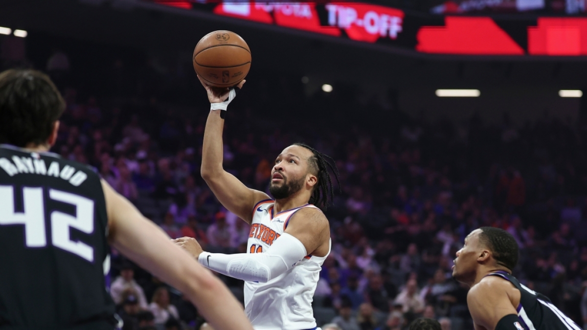Jalen Brunson von den New York Knicks setzt zum Korb, am 15.01.2026. (Symbolbild) (Foto)