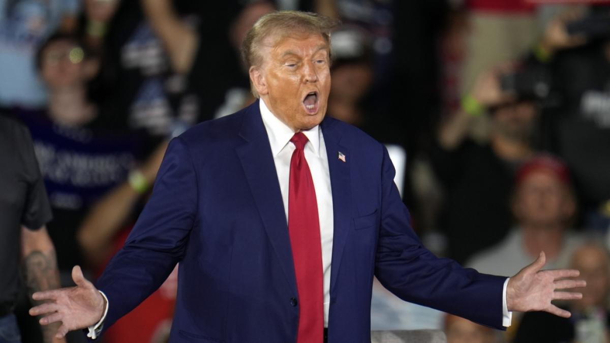 Donald Trump hat Kamala Harris als "geistig beeintr&auml;chtigt" beschimpft. (Foto)
