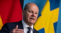 Bundeskanzler Olaf Scholz (SPD) spricht bei einer Pressekonferenz.