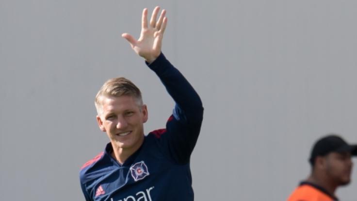 Bastian Schweinsteiger beim Training von Chicago Fire auf dem Trainingsgelände von Bayern München an der Säbener Straße.