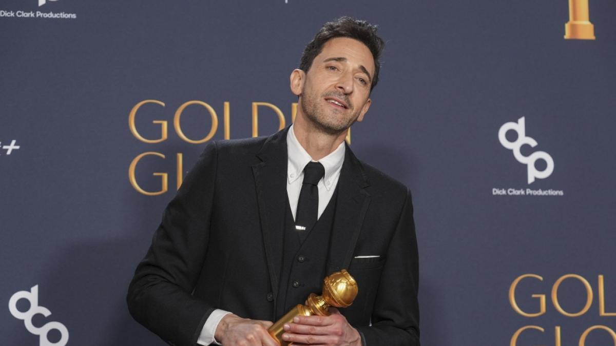 Adrien Brody gewann den Golden Globe als besteer Schauspieler in einem Drama f&uuml;r "The Brutalist". (Foto)