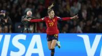 Olga Carmona bejubelt ihren 1:0-Siegtreffer im Fußball-WM-Finale der Frauen gegen England. Wenig später erfuhr sie, dass ihr Vater kurz vor dem Endspiel verstorben war.