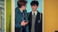 Joe Locke als Charlie Spring (rechts) mit Kit Connor als Nick Nelson in der Netflix-Serie 