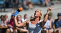 Andrea Kiewel begeisterte einige Zuschauer mit Rock-Musik im 