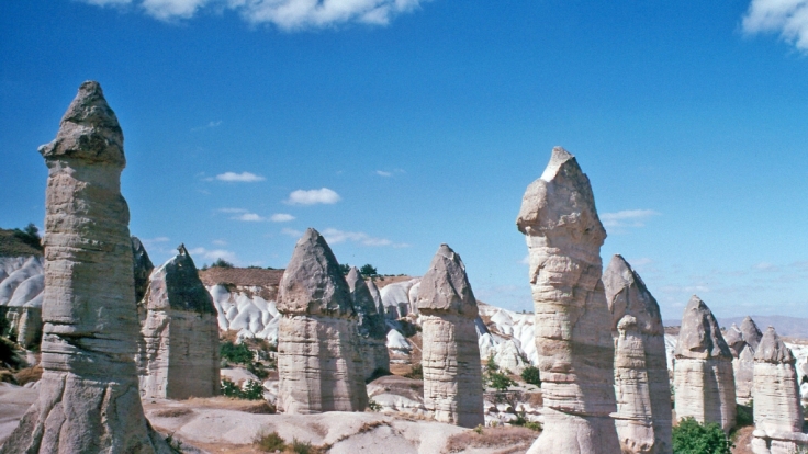 Warum dieses Tal bei Göreme in Kappadokien «Love Valley» heißt, ist leicht zu erraten.