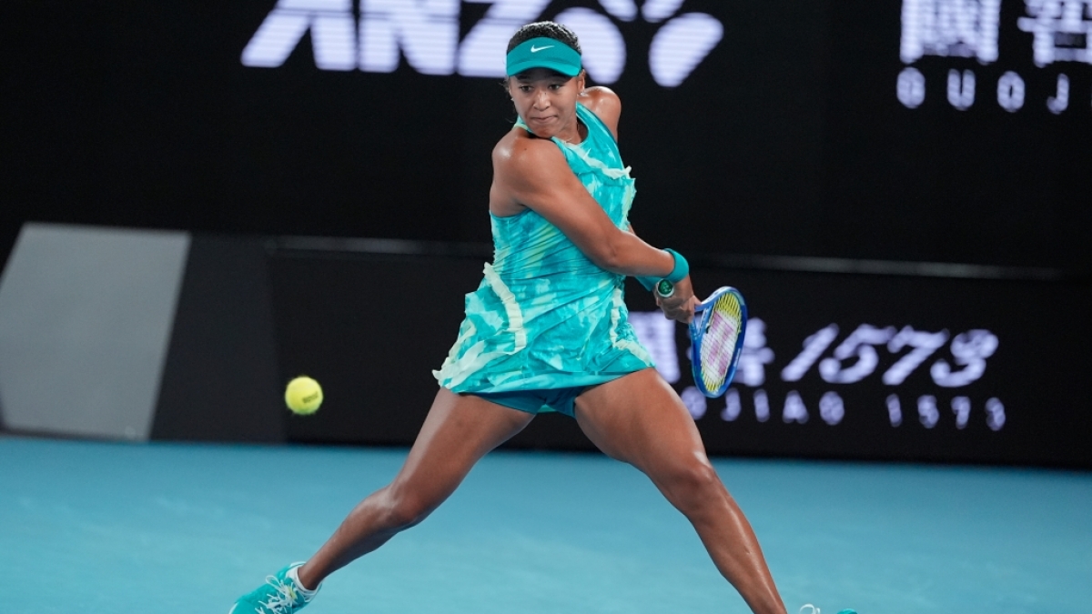 Naomi Osaka spielt eine R&uuml;ckhand, am 20.01.2026. (Symbolbild) (Foto)