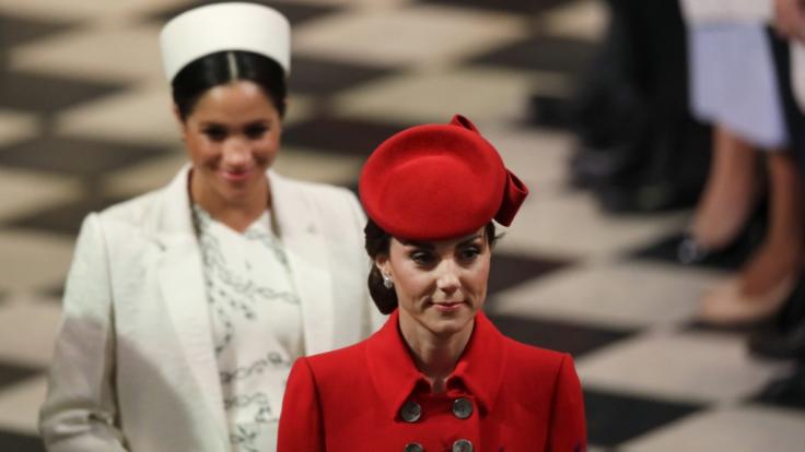 Meghan Markle und Kate Middleton nahmen an einem Gottesdienst zum Commonwealth Day in der Westminster Abbey teil.