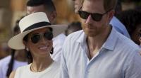 Während seiner Kolumbien-Reise wirkte Prinz Harry, hier mit seiner Ehefrau Meghan Markle, keineswegs durchweg fröhlich und beschwingt.