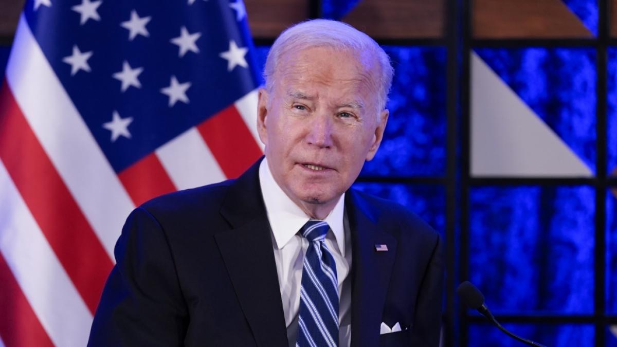 Joe Biden schockte mit seinem Auftritt in Israel. (Foto)