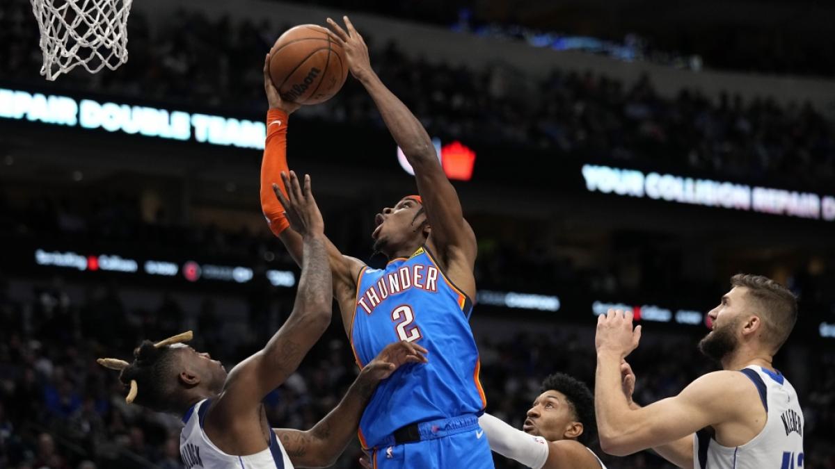 Gilgeous-Alexander von den Oklahoma City Thunder versucht einen Wurf auf den Korb, am 12.12.2022. (Symbolbild) (Foto)