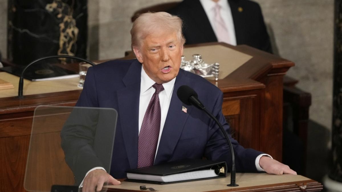 Donald Trump attackierte bei seiner Rede vor dem US-Kongress "nicht gew&auml;hlte B&uuml;rokraten". (Foto)