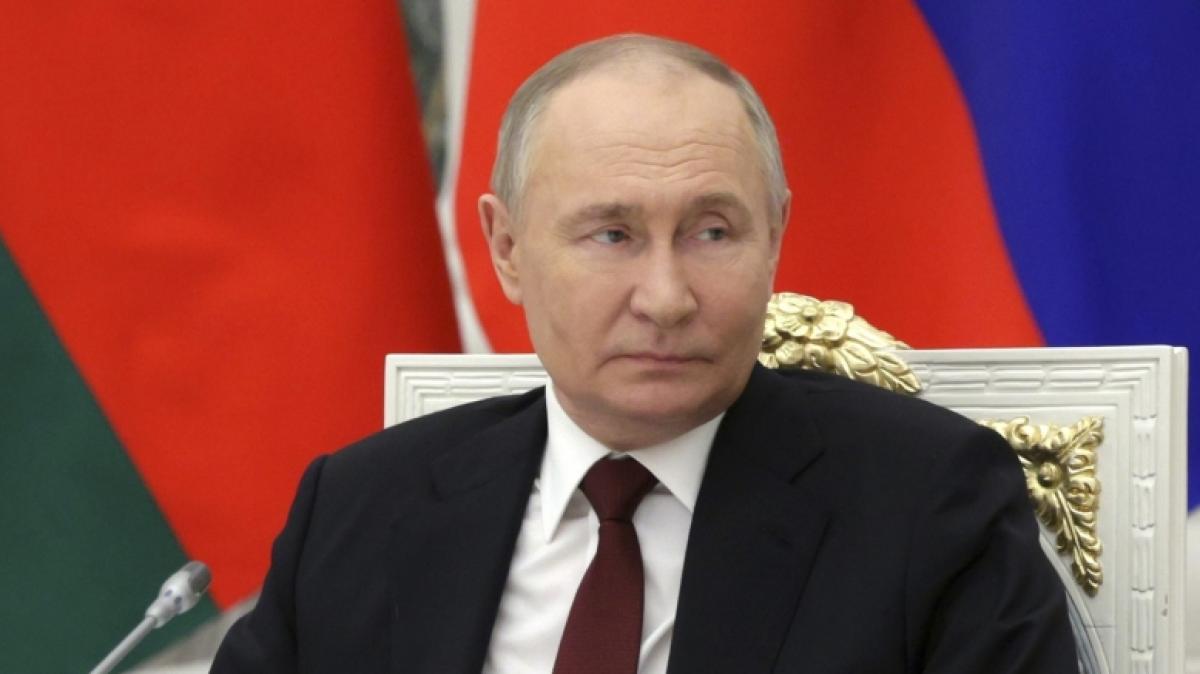 Wladimir Putin droht mit seiner neuen Hyperschallwaffe. (Foto)