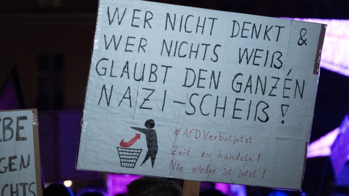 Die bundesweiten Demonstrationen gegen die AfD, Menschenhass, rechte Hetze und Rechtsextremismus gehen im Oktober 2024 in eine neue Runde. (Foto)