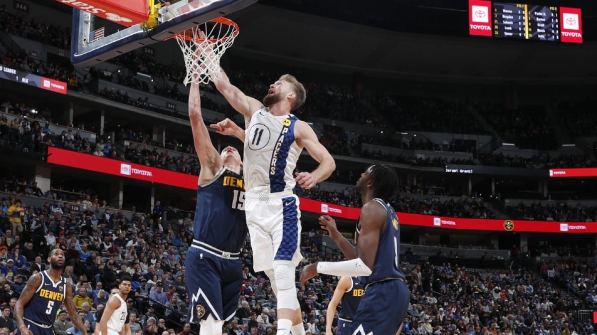 Domantas Sabonis (m) von den Indiana Pacers legt zum Korb, am 20.01.2020. (Symbolbild) (Foto)
