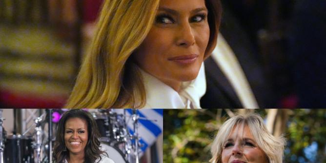 Melania Trump, Michelle Obama und Jill Biden
