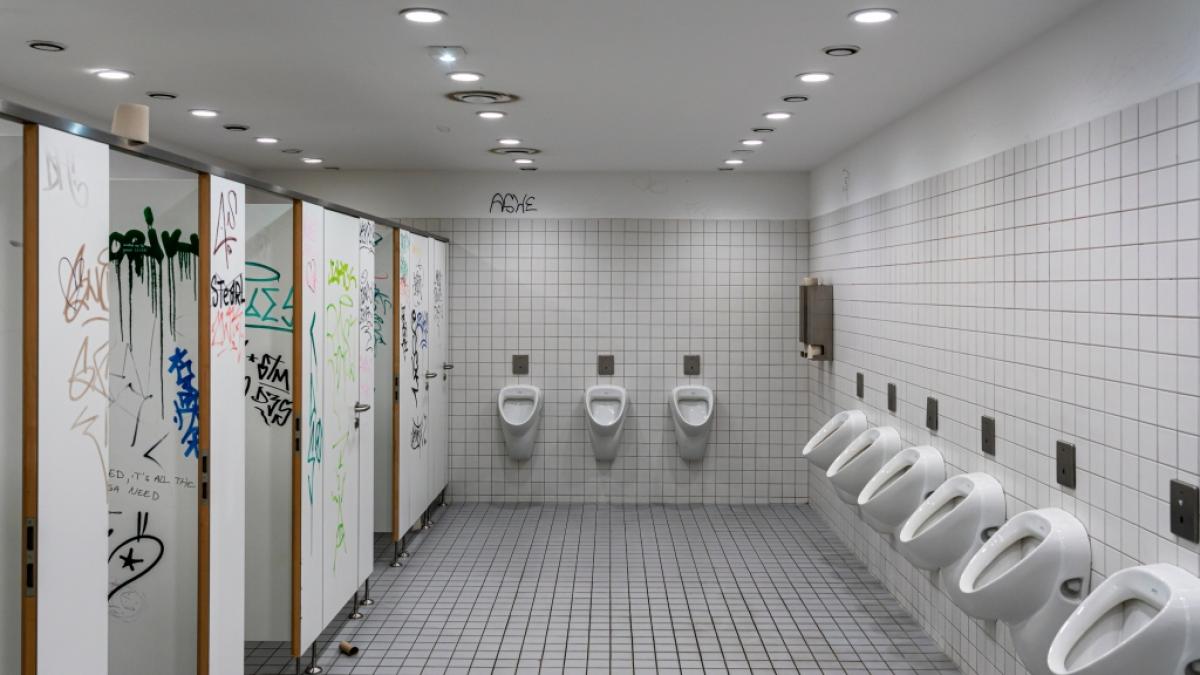 Der T&auml;ter verschaffte sich Zugang zu den Schultoiletten. (Foto)