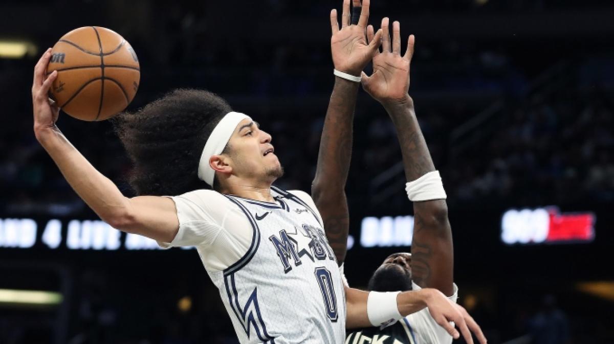 Anthony Black von den Orlando Magic wirft einen Korb, am 10.01.2025. (Symbolbild) (Foto)