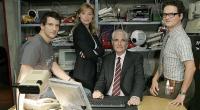 Schauspieler Sebastian Münster (links) stand bereits mit Britta Horn, Sky du Mont und Stefan Puntigam für die Sat.1-Produktion 