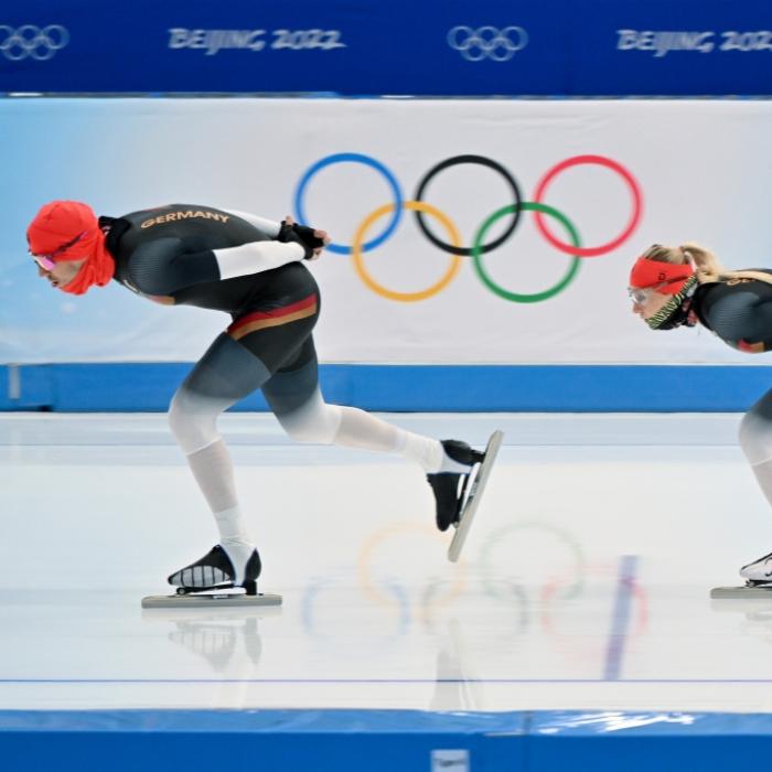 Bestes Frauen-Ergebnis: Eisschnellläuferin Pechstein Massenstart-Neunte