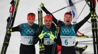 Sensationeller Dreifacherfolg für Nordische Kombinierer: Gold für Johannes Rydzek, Silber für Fabian Rießle und Bronze für Eric Frenzel,