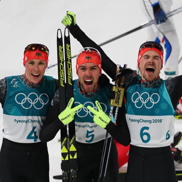 3x Gold! Deutsche Kombinierer auch im Team unschlagbare Olympiasieger