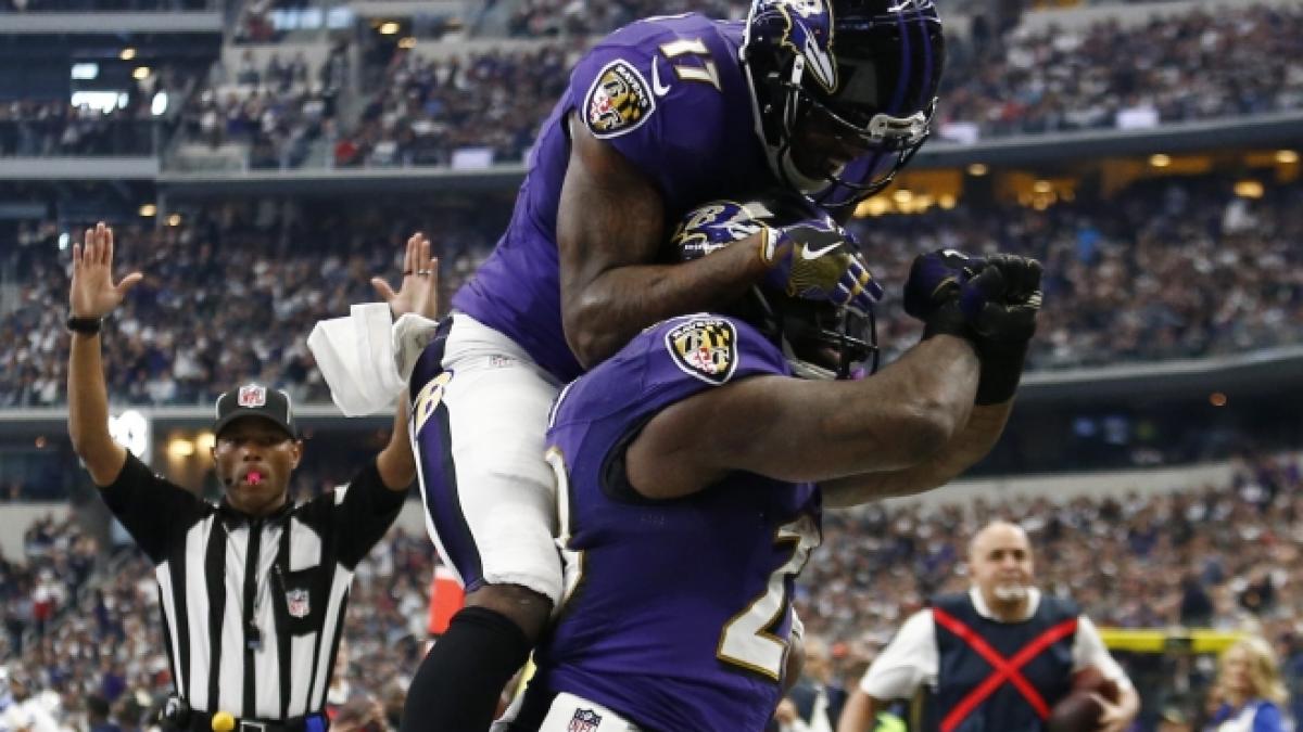 Baltimore Ravens jubeln beim Spiel gegen die Dallas Cowboys, am 20.11.2016. (Symbolbild) (Foto)
