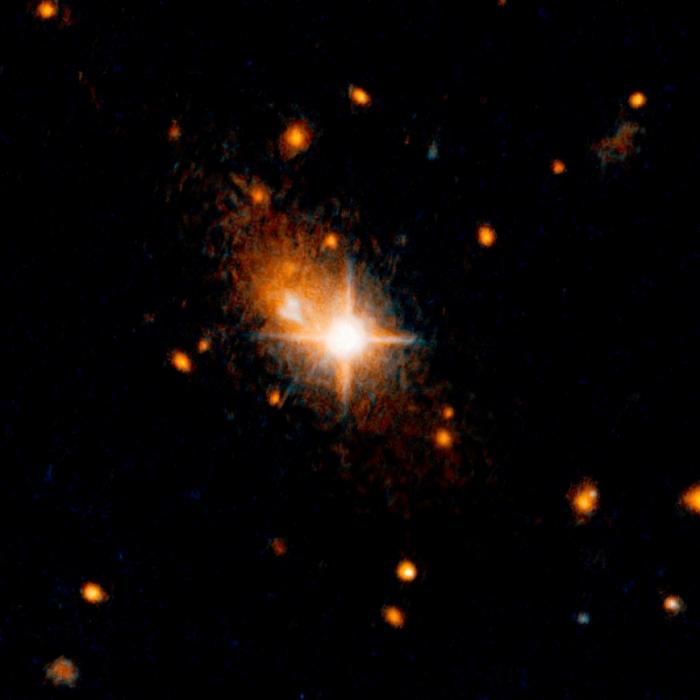 Bizarre Radiostruktur um hellsten Punkt im Universum entdeckt