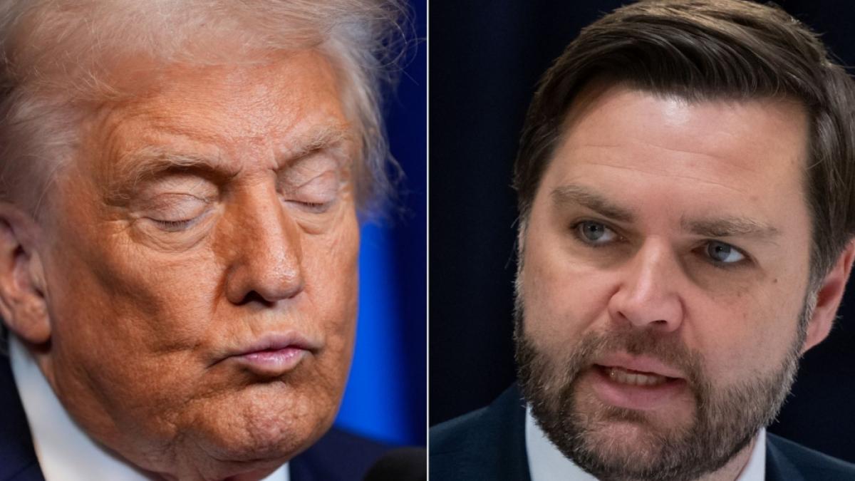 Trump und Vance haben sich mit einem Spendenaufruf blamiert. (Foto)