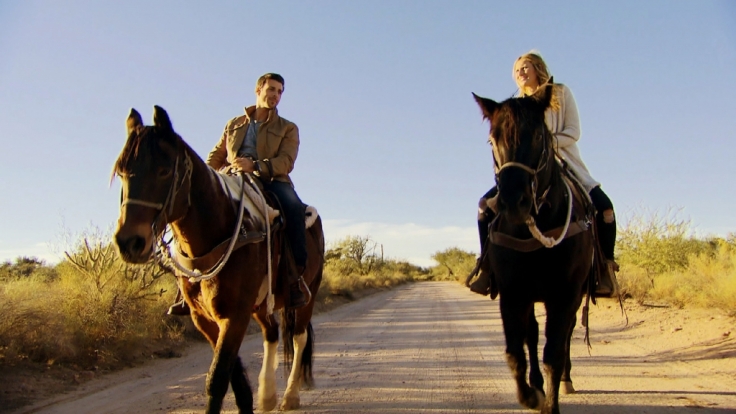 Ausritt in der Steppe mit Leonie Rosella.