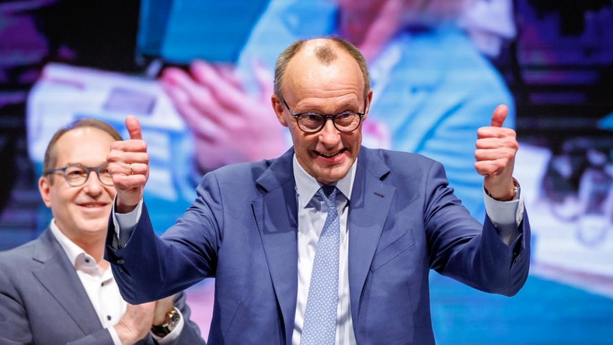 Eine Insa-Umfrage hat kurz vor dem TV-Duell ergeben, dass Friedrich Merz bei der Kanzler-Frage und bei der Migrationspolitik entscheidend vor Noch-Bundeskanzler Olaf Scholz liegt. (Foto)