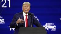 Donald Trump hat seine 1. öffentliche Rede als Ex-Präsident gehalten.